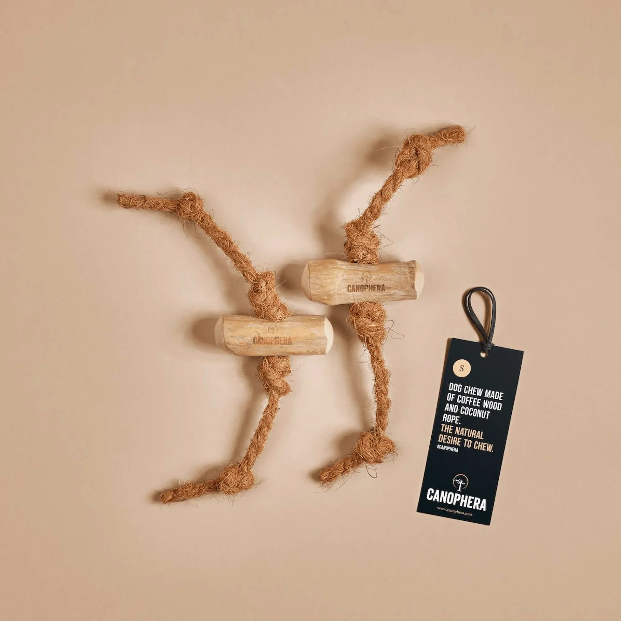Canophera - Coffee Tree Wood Chew & Coconut Rope Toy